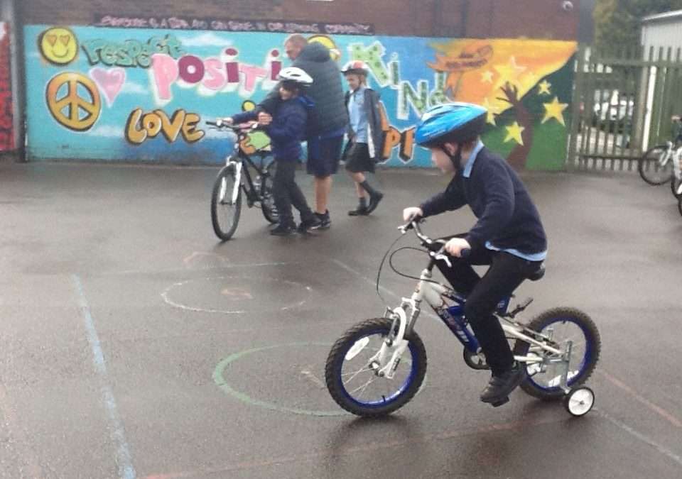 Chestnut class: bikeability and choose time in adventure park